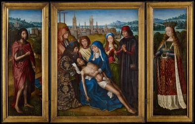 Beweinung mit dem Heiligen Johannes dem Täufer und der Heiligen Katharina von Alexandria